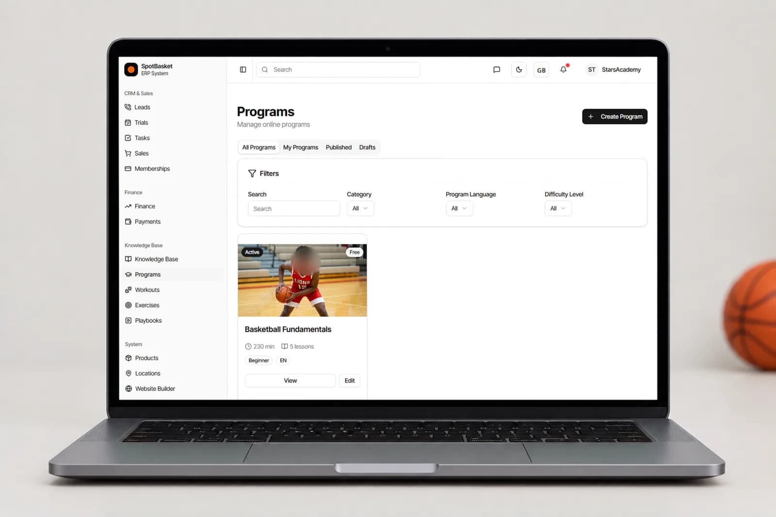 Building a youth basketball practice plan from drills with sets, reps and rest in SpotBasket OS