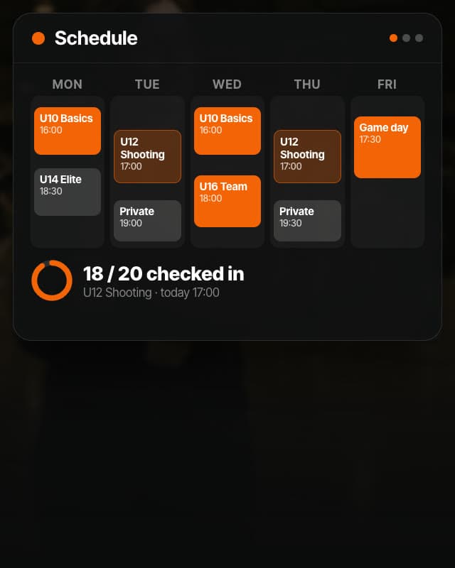 SpotBasket OS: the club schedule, SpotBasket Pay payments and a 3D playbook